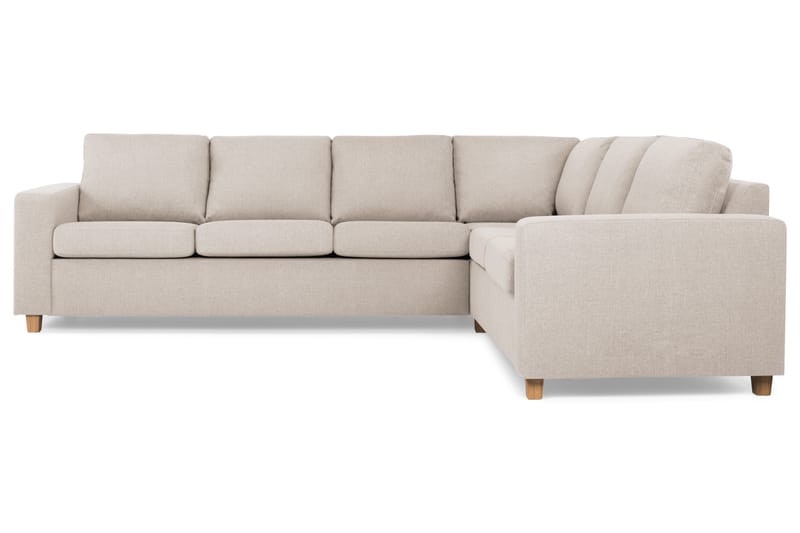 Crazy 5-sits Vändbar L-formad Large Hörnsoffa i Tyg - Beige - Möbler - Vardagsrum - Soffor - Hörnsoffor