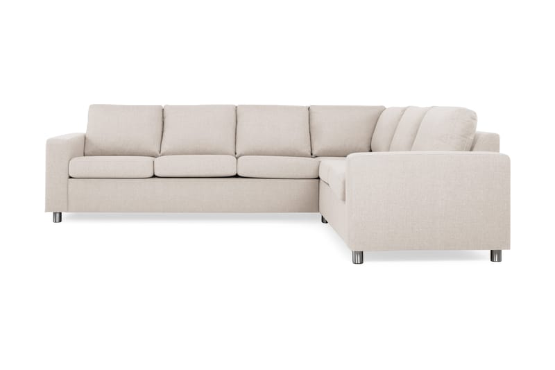 Crazy 5-sits Vändbar L-formad Large Hörnsoffa i Tyg - Beige - Möbler - Vardagsrum - Soffor - Hörnsoffor