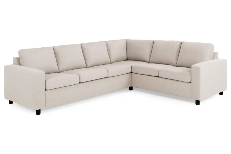 Crazy 5-sits Vändbar L-formad Large Hörnsoffa i Tyg - Beige - Möbler - Vardagsrum - Soffor - Hörnsoffor