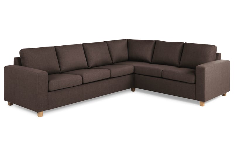 Crazy 5-sits Vändbar L-formad Large Hörnsoffa i Tyg - Brun - Möbler - Vardagsrum - Soffor - Hörnsoffor