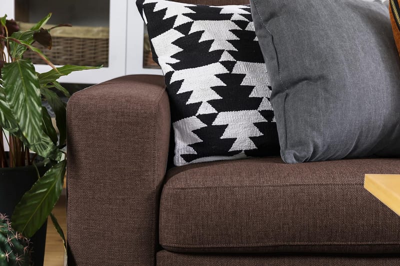 Crazy 5-sits Vändbar L-formad Large Hörnsoffa i Tyg - Brun - Möbler - Vardagsrum - Soffor - Hörnsoffor