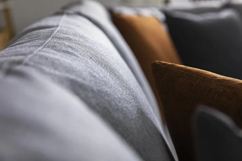 Crazy 5-sits Vändbar L-formad Large Hörnsoffa i Tyg - Grå - Möbler - Vardagsrum - Soffor - Hörnsoffor