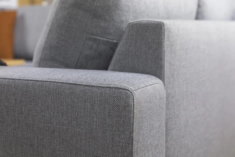 Crazy 5-sits Vändbar L-formad Large Hörnsoffa i Tyg - Grå - Möbler - Vardagsrum - Soffor - Hörnsoffor