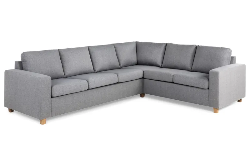 Crazy 5-sits Vändbar L-formad Large Hörnsoffa i Tyg - Grå - Möbler - Vardagsrum - Soffor - Hörnsoffor