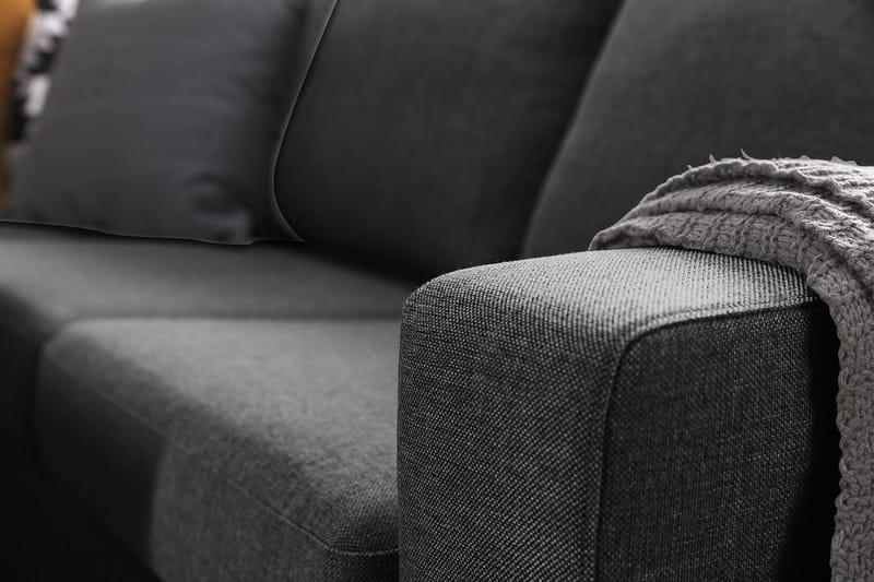 Crazy 5-sits Vändbar L-formad Large Hörnsoffa i Tyg - Mörkgrå - Möbler - Vardagsrum - Soffor - Hörnsoffor