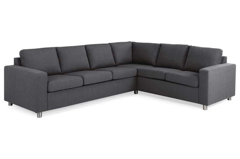 Crazy 5-sits Vändbar L-formad Large Hörnsoffa i Tyg - Mörkgrå - Möbler - Vardagsrum - Soffor - Hörnsoffor