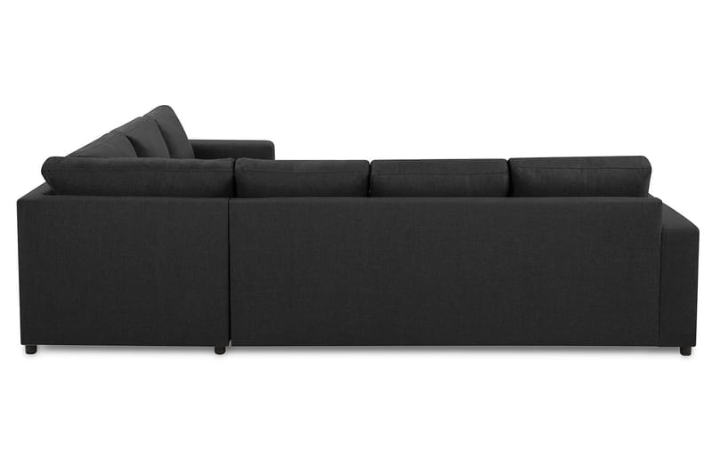Crazy 5-sits Vänstervänd U-formad Hörnsoffa med divan i Tyg - Antracit - Möbler - Vardagsrum - Soffor - Hörnsoffor