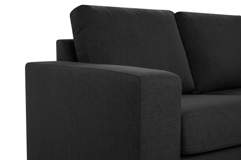 Crazy 5-sits Vänstervänd U-formad Hörnsoffa med divan i Tyg - Antracit - Möbler - Vardagsrum - Soffor - Hörnsoffor