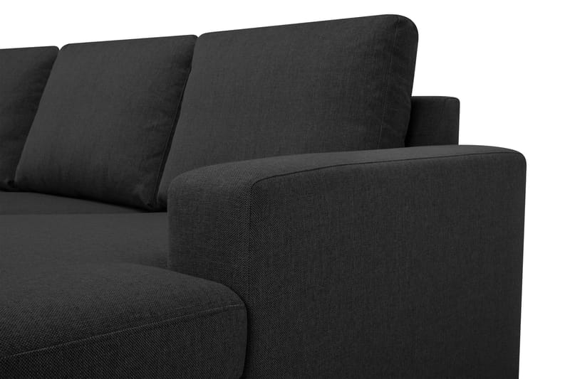 Crazy 5-sits Vänstervänd U-formad Hörnsoffa med divan i Tyg - Antracit - Möbler - Vardagsrum - Soffor - Hörnsoffor