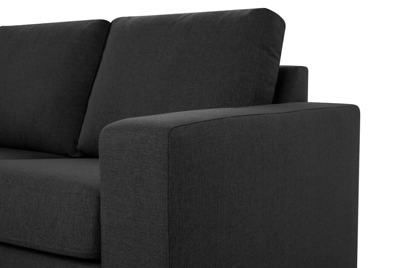 Crazy 5-sits Vänstervänd U-formad Hörnsoffa med divan i Tyg - Antracit - Möbler - Vardagsrum - Soffor - Hörnsoffor