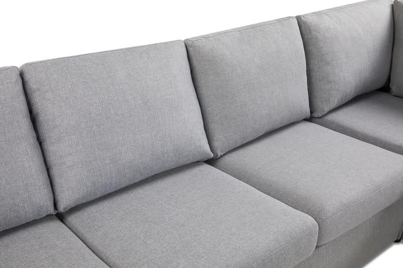 Crazy 5-sits Vänstervänd U-formad Hörnsoffa med divan i Tyg - Grå - Möbler - Vardagsrum - Soffor - Hörnsoffor