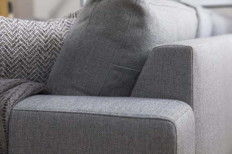 Crazy 5-sits Vänstervänd U-formad Hörnsoffa med divan i Tyg - Grå - Möbler - Vardagsrum - Soffor - Hörnsoffor