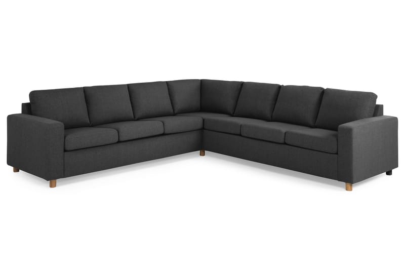 Crazy 6-sits Vändbar L-formad X-Large Hörnsoffa i Tyg - Antracit - Möbler - Vardagsrum - Soffor - Hörnsoffor