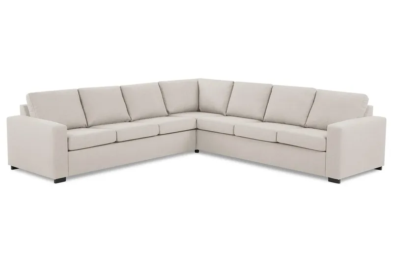 Crazy 6-sits Vändbar L-formad X-Large Hörnsoffa i Tyg - Beige - Möbler - Vardagsrum - Soffor - Hörnsoffor