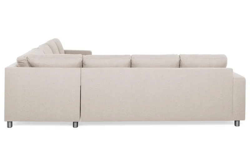 Crazy 6-sits Vändbar L-formad X-Large Hörnsoffa i Tyg - Beige - Möbler - Vardagsrum - Soffor - Hörnsoffor