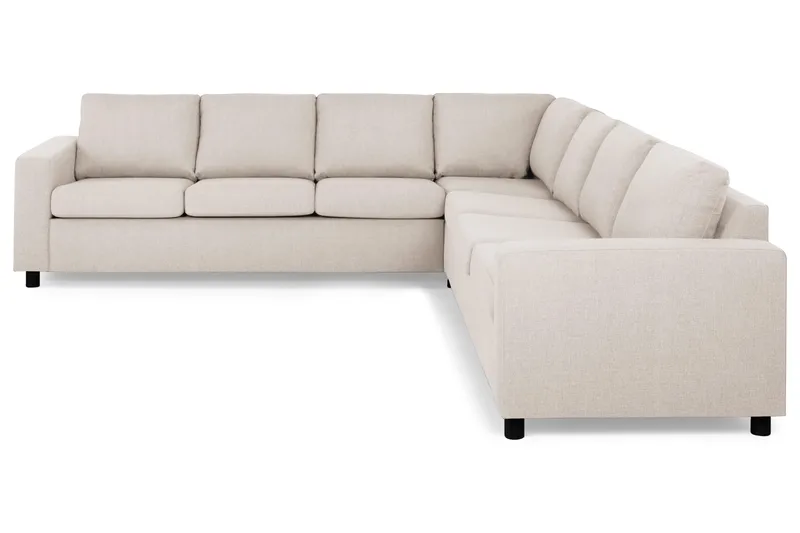 Crazy 6-sits Vändbar L-formad X-Large Hörnsoffa i Tyg - Beige - Möbler - Vardagsrum - Soffor - Hörnsoffor