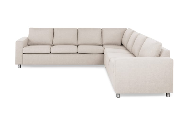 Crazy 6-sits Vändbar L-formad X-Large Hörnsoffa i Tyg - Beige - Möbler - Vardagsrum - Soffor - Hörnsoffor