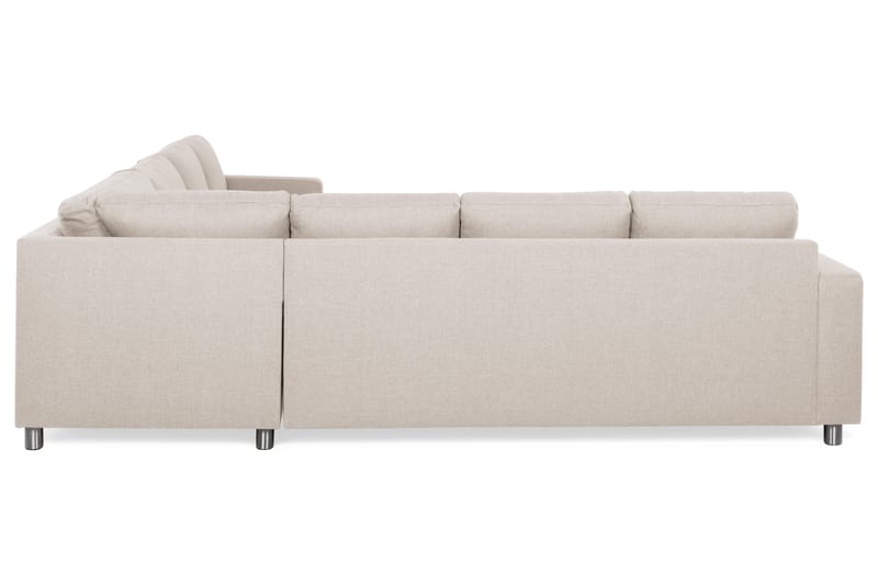 Crazy 6-sits Vändbar L-formad X-Large Hörnsoffa i Tyg - Beige - Möbler - Vardagsrum - Soffor - Hörnsoffor