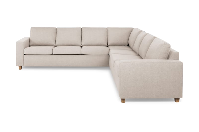 Crazy 6-sits Vändbar L-formad X-Large Hörnsoffa i Tyg - Beige - Möbler - Vardagsrum - Soffor - Hörnsoffor