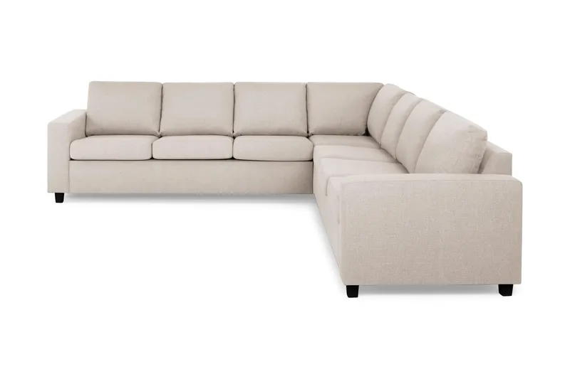 Crazy 6-sits Vändbar L-formad X-Large Hörnsoffa i Tyg, Beige