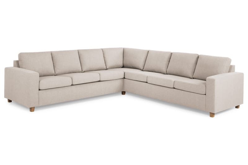 Crazy 6-sits Vändbar L-formad X-Large Hörnsoffa i Tyg - Beige - Möbler - Vardagsrum - Soffor - Hörnsoffor