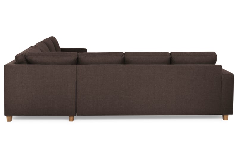 Crazy 6-sits Vändbar L-formad X-Large Hörnsoffa i Tyg - Brun - Möbler - Vardagsrum - Soffor - Hörnsoffor
