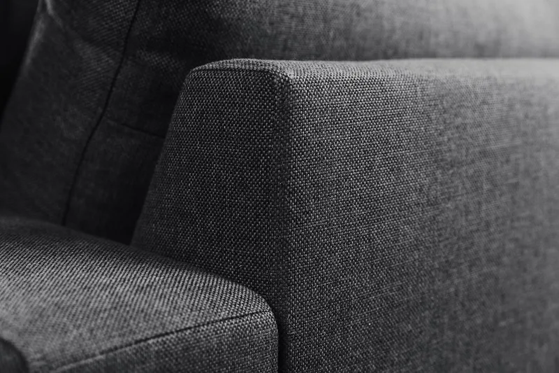 Crazy 6-sits Vändbar L-formad X-Large Hörnsoffa i Tyg - Mörkgrå - Möbler - Vardagsrum - Soffor - Hörnsoffor