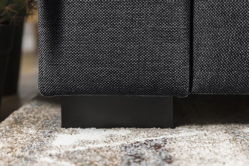 Crazy 6-sits Vändbar L-formad X-Large Hörnsoffa i Tyg - Mörkgrå - Möbler - Vardagsrum - Soffor - Hörnsoffor