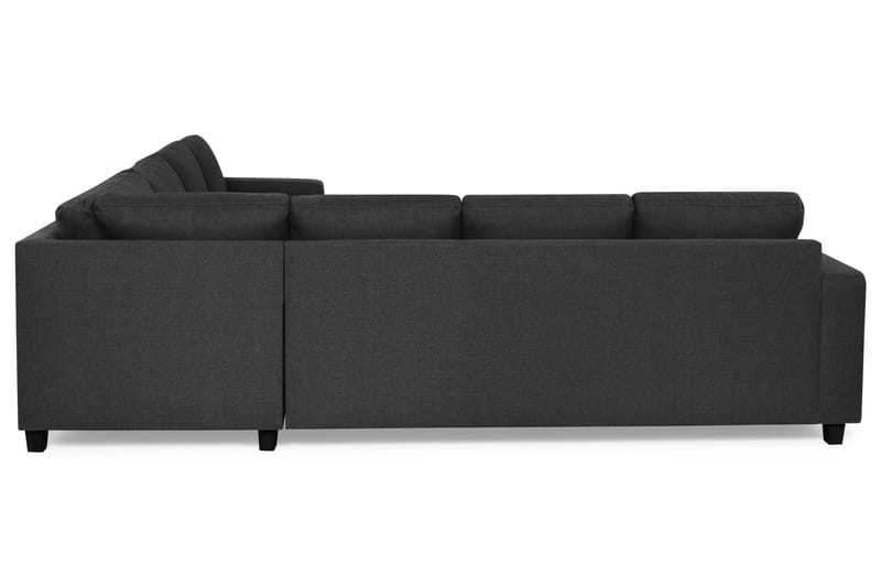 Crazy 6-sits Vänstervänd U-formad Large Hörnsoffa med divan i Tyg - Antracit - Möbler - Vardagsrum - Soffor - Hörnsoffor
