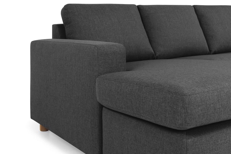 Crazy 6-sits Vänstervänd U-formad Large Hörnsoffa med divan i Tyg - Antracit - Möbler - Vardagsrum - Soffor - Hörnsoffor