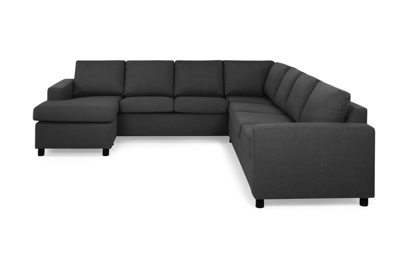 Crazy 6-sits Vänstervänd U-formad Large Hörnsoffa med divan i Tyg - Antracit - Möbler - Vardagsrum - Soffor - Hörnsoffor