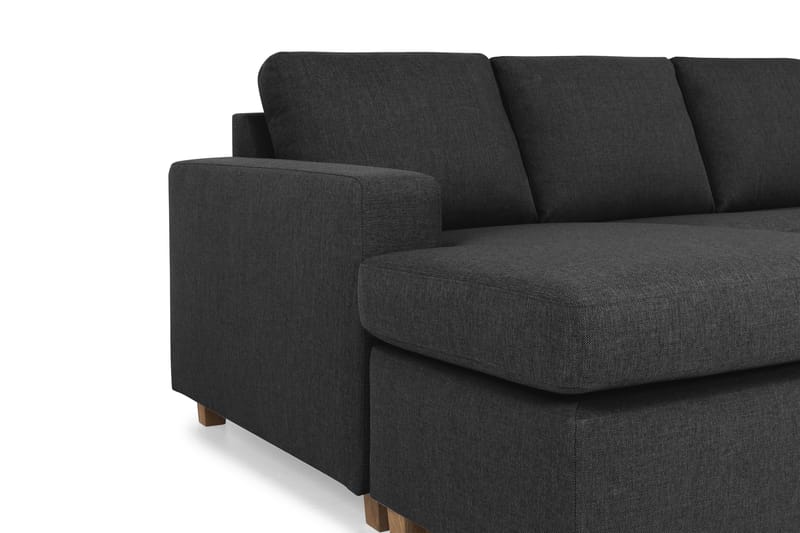 Crazy 6-sits Vänstervänd U-formad Large Hörnsoffa med divan i Tyg - Antracit - Möbler - Vardagsrum - Soffor - Hörnsoffor