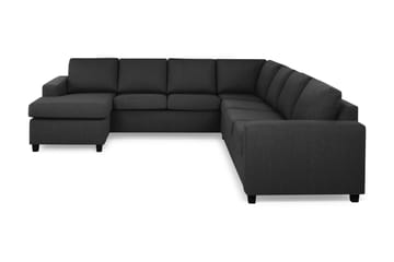 Crazy 6-sits Vänstervänd U-formad Large Hörnsoffa med divan i Tyg