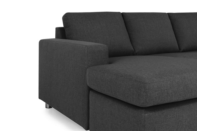 Crazy 6-sits Vänstervänd U-formad Large Hörnsoffa med divan i Tyg - Antracit - Möbler - Vardagsrum - Soffor - Hörnsoffor