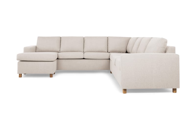 Crazy 6-sits Vänstervänd U-formad Large Hörnsoffa med divan i Tyg - Beige - Möbler - Vardagsrum - Soffor - Hörnsoffor