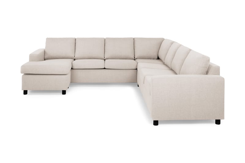 Crazy 6-sits Vänstervänd U-formad Large Hörnsoffa med divan i Tyg - Beige - Möbler - Vardagsrum - Soffor - Hörnsoffor