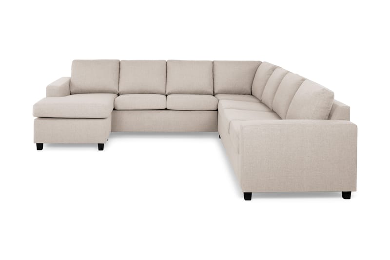 Crazy 6-sits Vänstervänd U-formad Large Hörnsoffa med divan i Tyg - Beige - Möbler - Vardagsrum - Soffor - Hörnsoffor