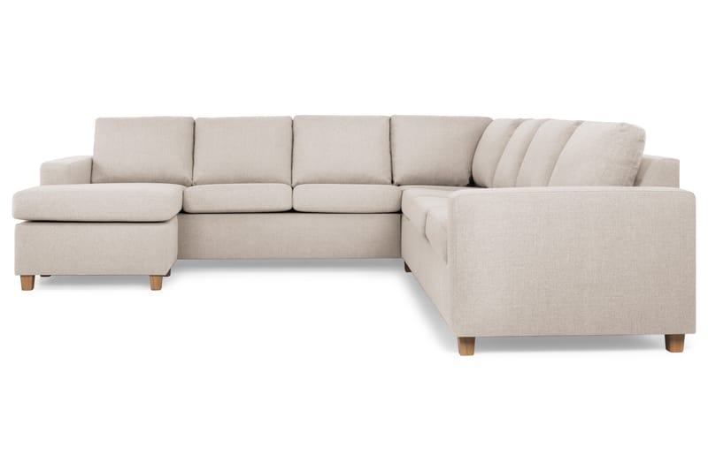 Crazy 6-sits Vänstervänd U-formad Large Hörnsoffa med divan i Tyg - Beige - Möbler - Vardagsrum - Soffor - Hörnsoffor