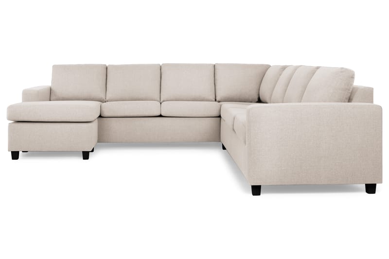 Crazy 6-sits Vänstervänd U-formad Large Hörnsoffa med divan i Tyg - Beige - Möbler - Vardagsrum - Soffor - Hörnsoffor