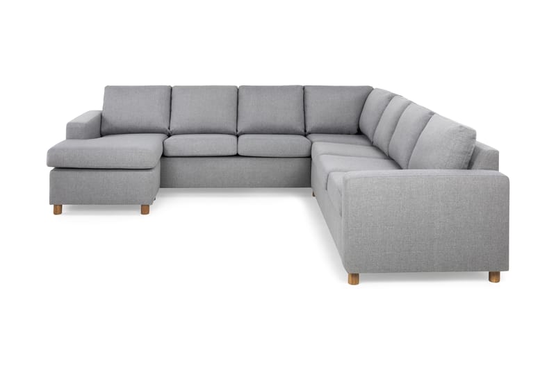 Crazy 6-sits Vänstervänd U-formad Large Hörnsoffa med divan i Tyg - Grå - Möbler - Vardagsrum - Soffor - Hörnsoffor