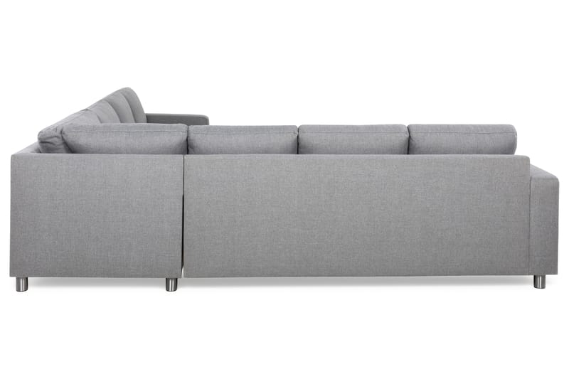 Crazy 6-sits Vänstervänd U-formad Large Hörnsoffa med divan i Tyg - Grå - Möbler - Vardagsrum - Soffor - Hörnsoffor
