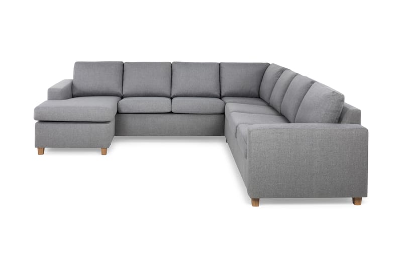 Crazy 6-sits Vänstervänd U-formad Large Hörnsoffa med divan i Tyg - Grå - Möbler - Vardagsrum - Soffor - Hörnsoffor
