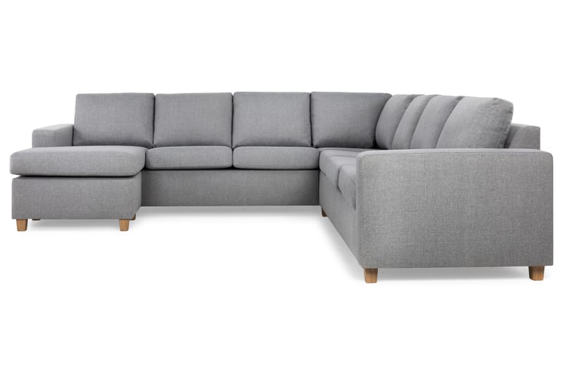 Crazy 6-sits Vänstervänd U-formad Large Hörnsoffa med divan i Tyg - Grå - Möbler - Vardagsrum - Soffor - Hörnsoffor