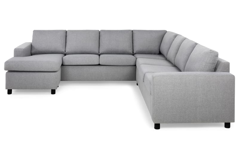 Crazy 6-sits Vänstervänd U-formad Large Hörnsoffa med divan i Tyg - Grå - Möbler - Vardagsrum - Soffor - Hörnsoffor