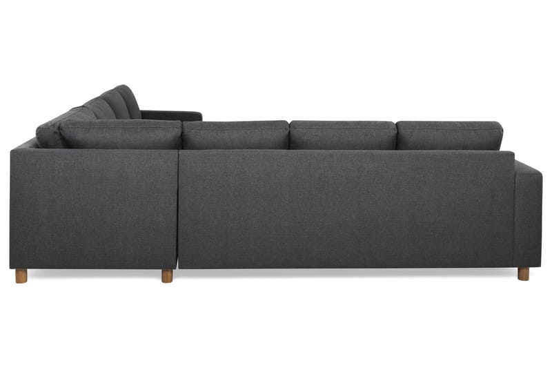 Crazy 6-sits Vänstervänd U-formad Large Hörnsoffa med divan i Tyg - Mörkgrå - Möbler - Vardagsrum - Soffor - Hörnsoffor