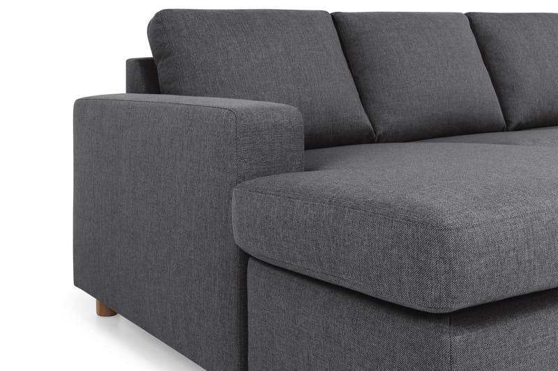 Crazy 6-sits Vänstervänd U-formad Large Hörnsoffa med divan i Tyg - Mörkgrå - Möbler - Vardagsrum - Soffor - Hörnsoffor