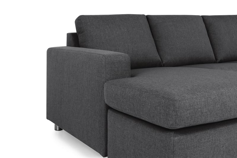 Crazy 6-sits Vänstervänd U-formad Large Hörnsoffa med divan i Tyg - Mörkgrå - Möbler - Vardagsrum - Soffor - Hörnsoffor