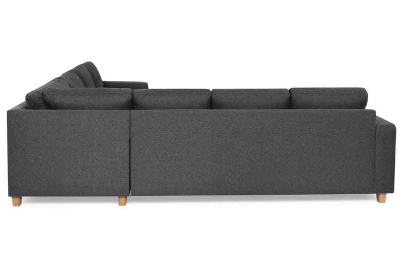 Crazy 6-sits Vänstervänd U-formad Large Hörnsoffa med divan i Tyg - Mörkgrå - Möbler - Vardagsrum - Soffor - Hörnsoffor