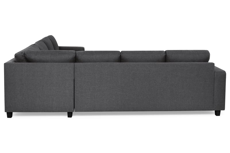 Crazy 6-sits Vänstervänd U-formad Large Hörnsoffa med divan i Tyg - Mörkgrå - Möbler - Vardagsrum - Soffor - Hörnsoffor