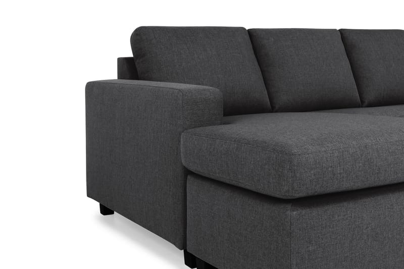 Crazy 6-sits Vänstervänd U-formad Large Hörnsoffa med divan i Tyg - Mörkgrå - Möbler - Vardagsrum - Soffor - Hörnsoffor
